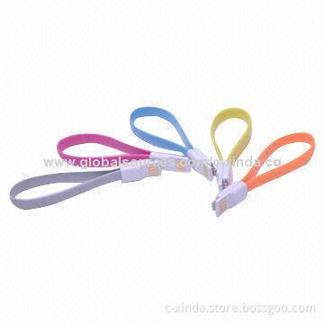 Colored magnetic/magnet USB cable for iPhone 5, texture smooth, tough and durable